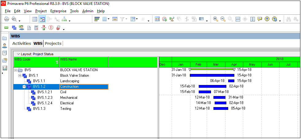 Project | Wbs