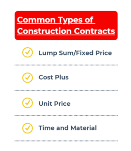 Construction Contract Types