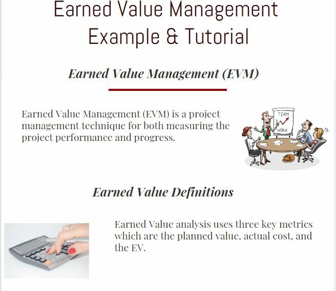Earned Value Management Example &Amp; Tutorial Infographic