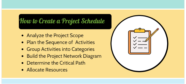 How to Create a Project Schedule