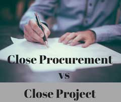 Close Procurement vs Close Project
