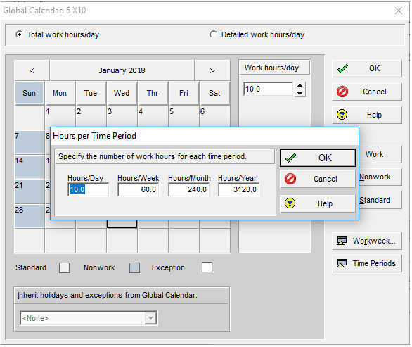 Primavera P6 Create, assign, modify Calendar