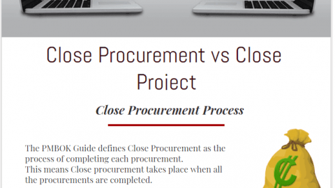 close procurement vs close project