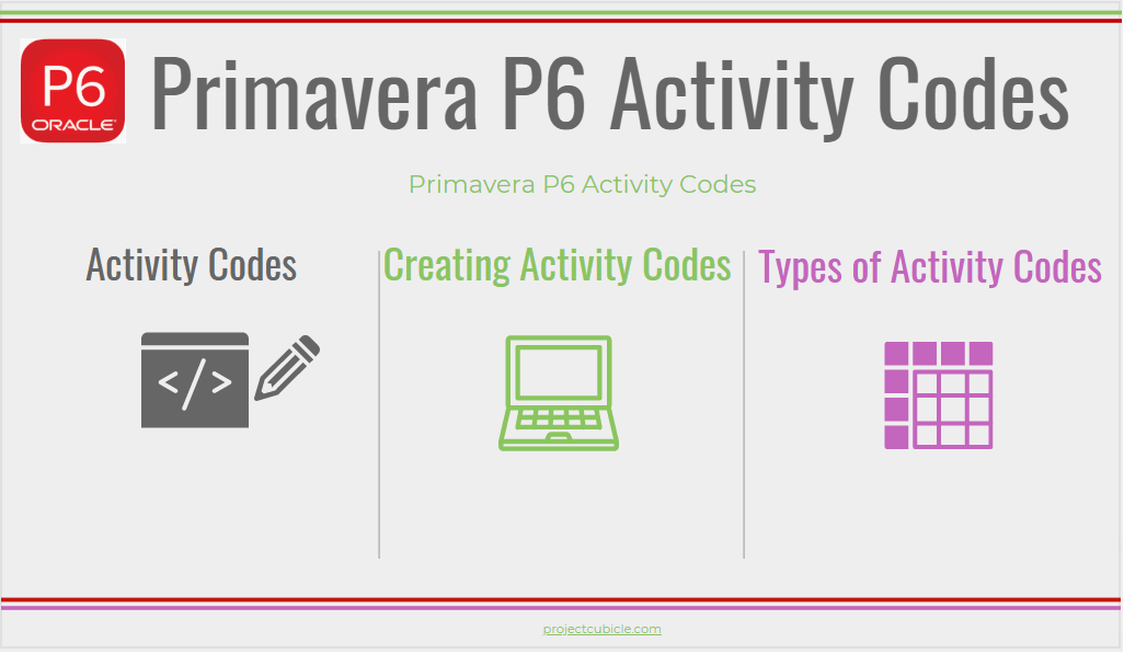 primavera p6 activity codes