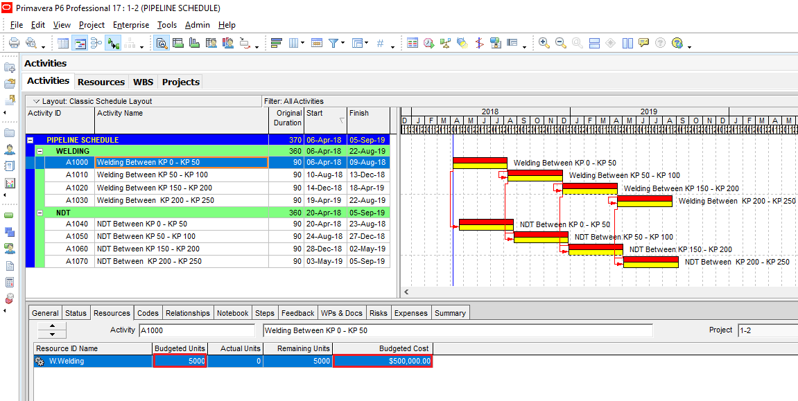 Earned Value Management System Software Primavera P6