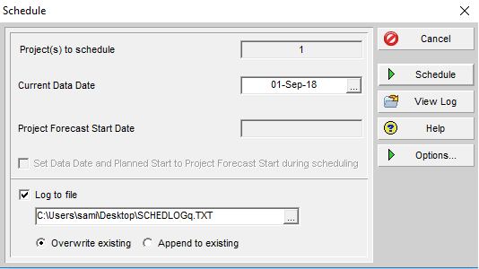 Figure 6 Schedule