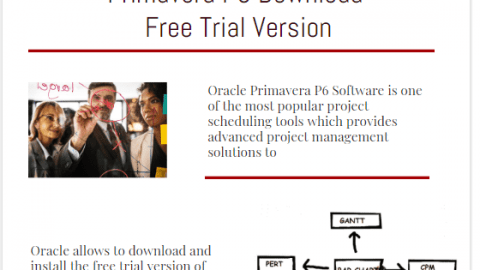 Oracle Primavera P6 Software Download Free Trial Version