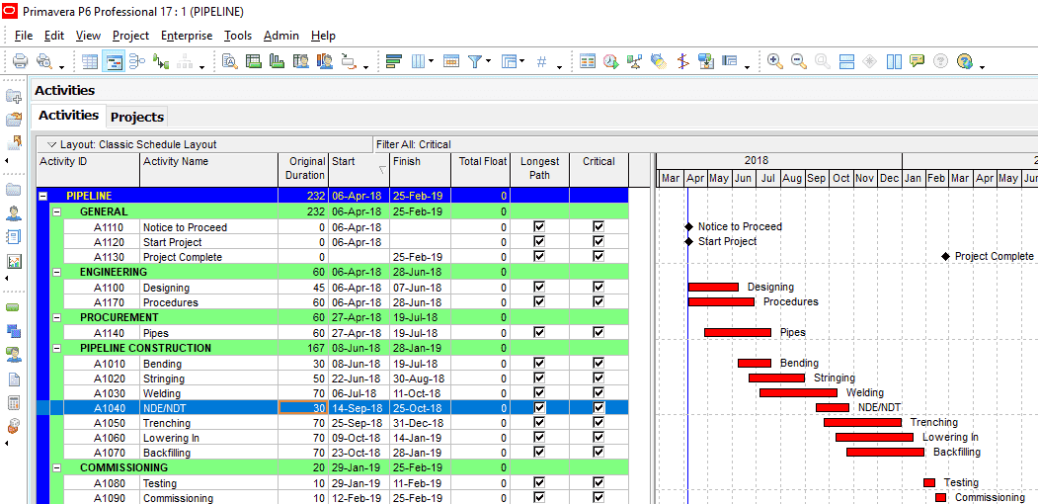 Primavera P6 critical path analysis software.Importance of Critical Path Analysis in project management how to calculate critical path