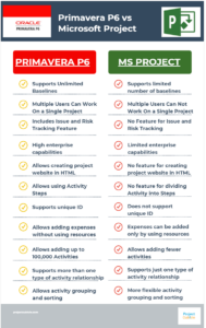 Primavera P6 Vs Microsoft Project (Ms Project) Selecting Best Project Management Software