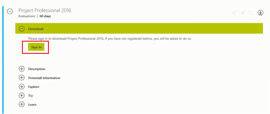 microsoft project download free trial 2016