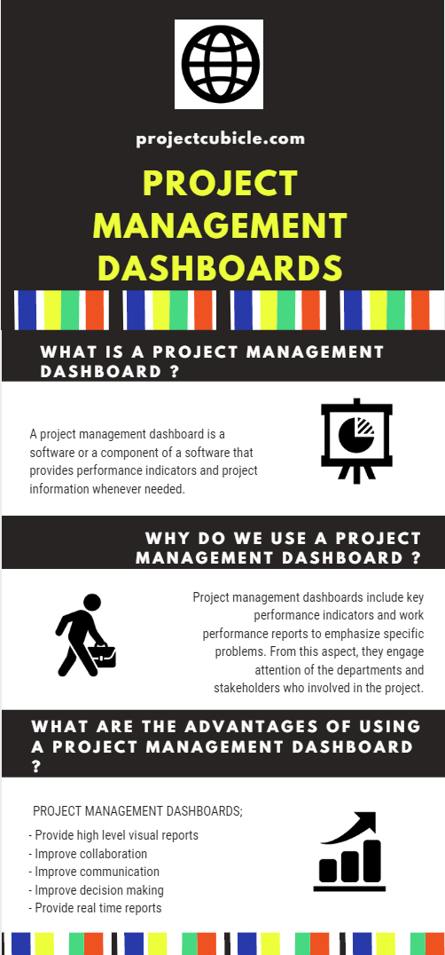 project management dashboard infographic