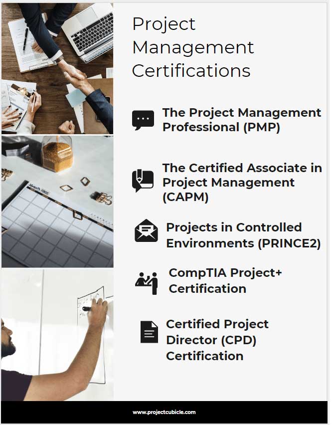 types of project management certification programs