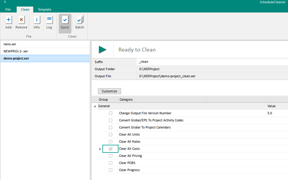 Schedulecleaner