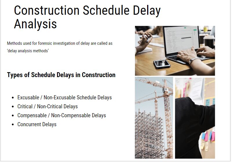 Commercial Construction Schedule Delay Analysis, Forensic Schedule Delay Analysis And Types Of Delays In Construction Projects