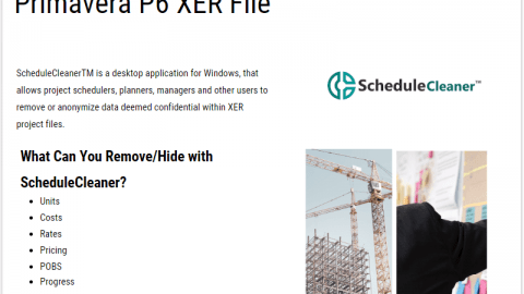 Remove Resource Costs from Primavera P6 XER File ScheduleCleaner