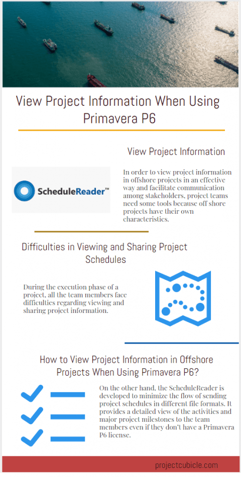 Schedule Reader View Project Information When Using Primavera P6 ScheduleReader