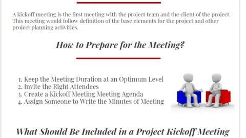 How to Create a Project Kickoff Meeting Agenda infographic