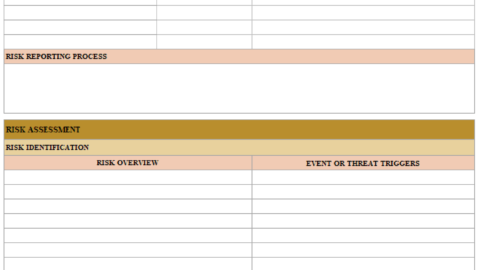 project risk management plan template and example