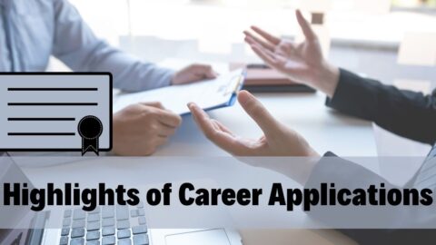 Highlights of Career Applications career development plan
