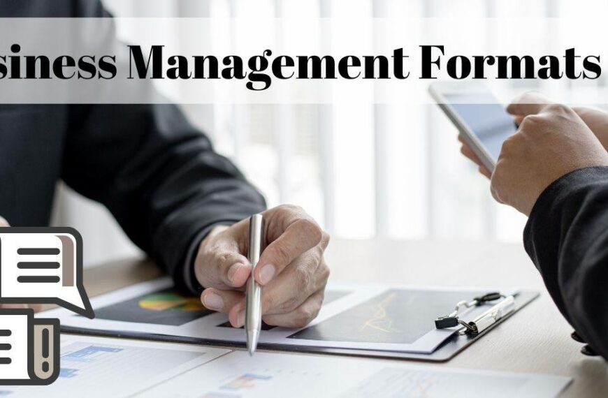 Business Management Formats