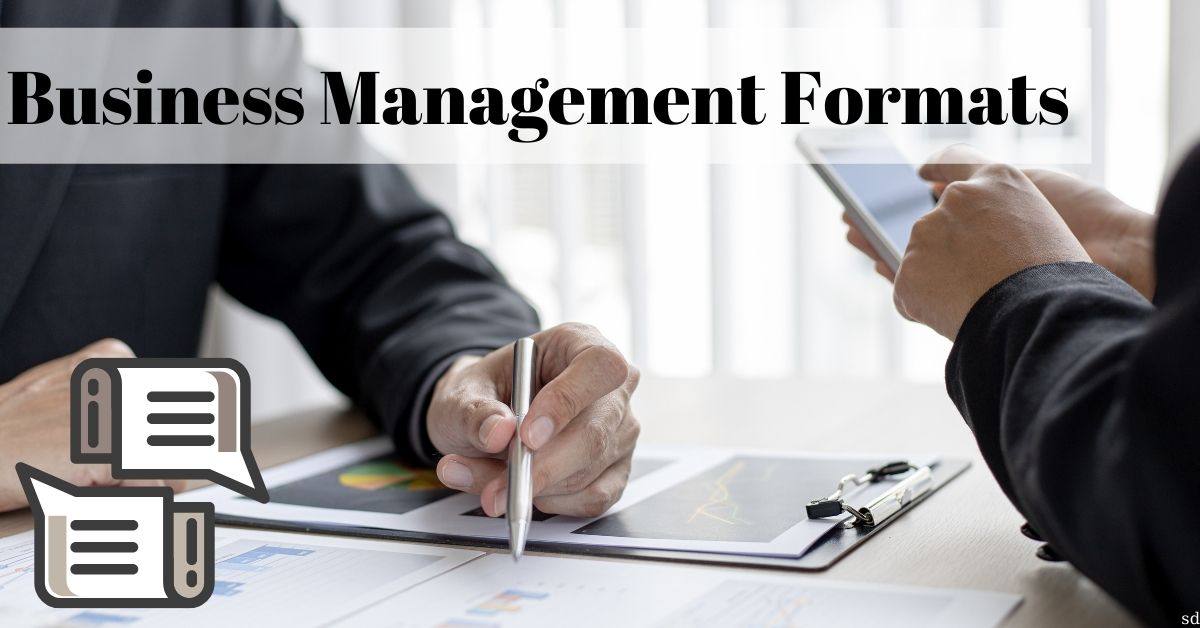 Business Management Formats