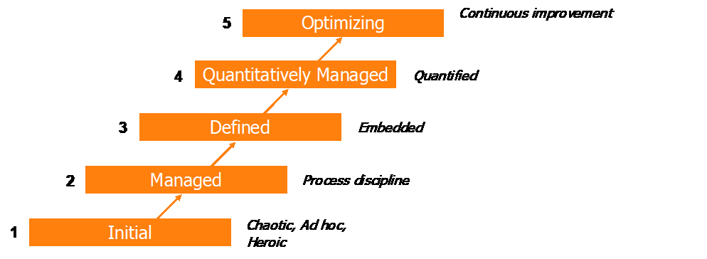 Figure 1 CMMI maturity levels-min