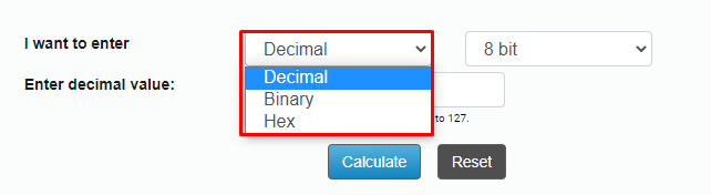 One's complement calculator