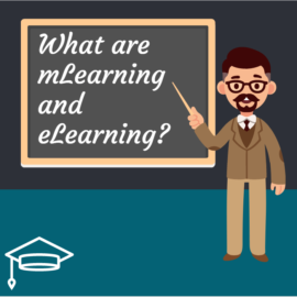 What are mLearning and eLearning How are they different from each other-min