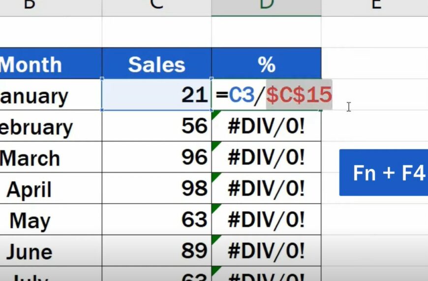 How Do You Make An Absolute Reference In Excel?