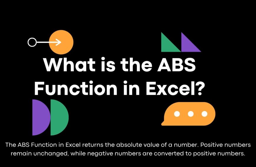 What is the ABS Function in Excel?