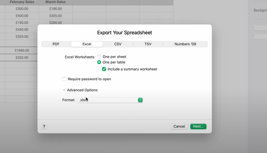 Apple Numbers vs. Excel