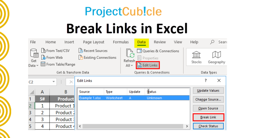 How To Break Links in Excel?