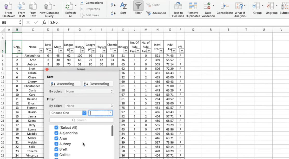 Advanced Filter In Excel 