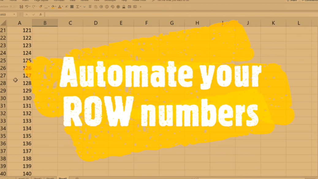 Excel Auto Numbering