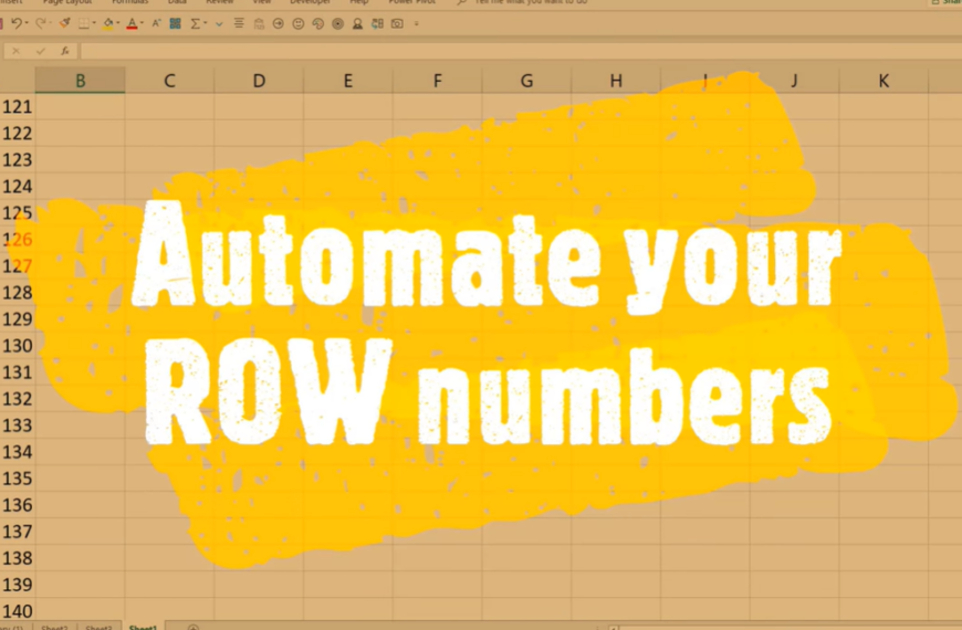 Excel Auto Numbering