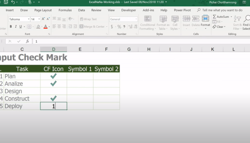 How to Insert Check Marks in Excel (In Easy Steps)