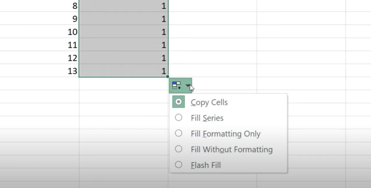 AutoFill in Excel is an extremely useful Excel function that automatically fills in a series of data based on a pattern you specify.