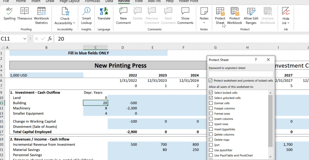 The picture might show four screens, each representing a different version of Excel (Windows, Mac, web, and mobile). Each screen would have a spreadsheet open, with certain columns locked in place. The locked columns might be highlighted in a different color or marked with a lock icon to indicate that they are frozen. The other columns on each screen would be scrollable, allowing the user to view the rest of the data.