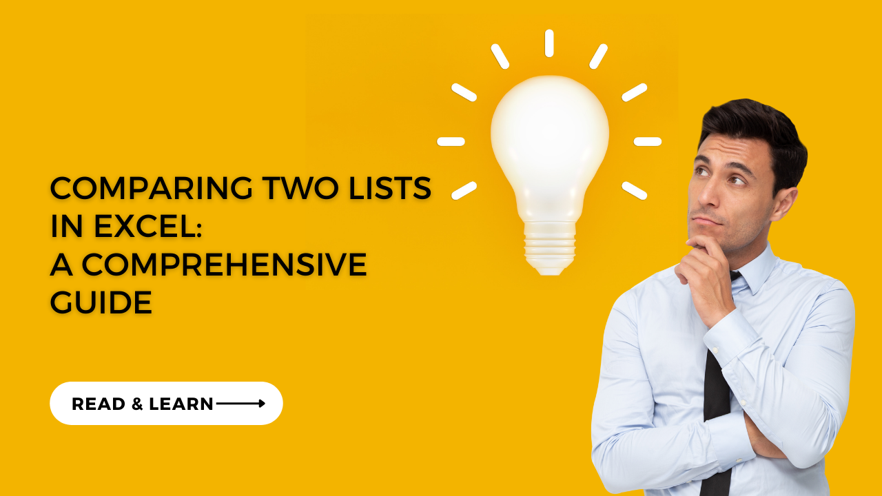 Comparing Two Lists In Excel