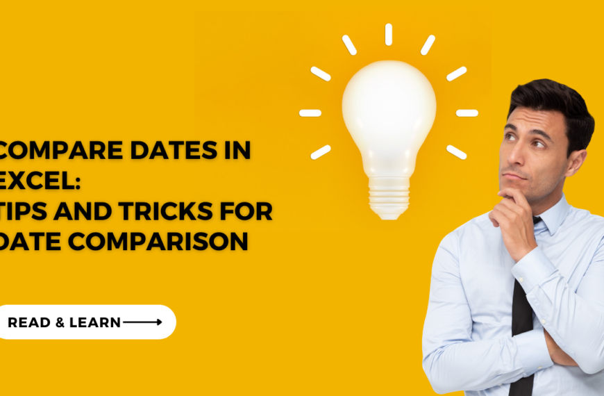 Compare Dates in Excel