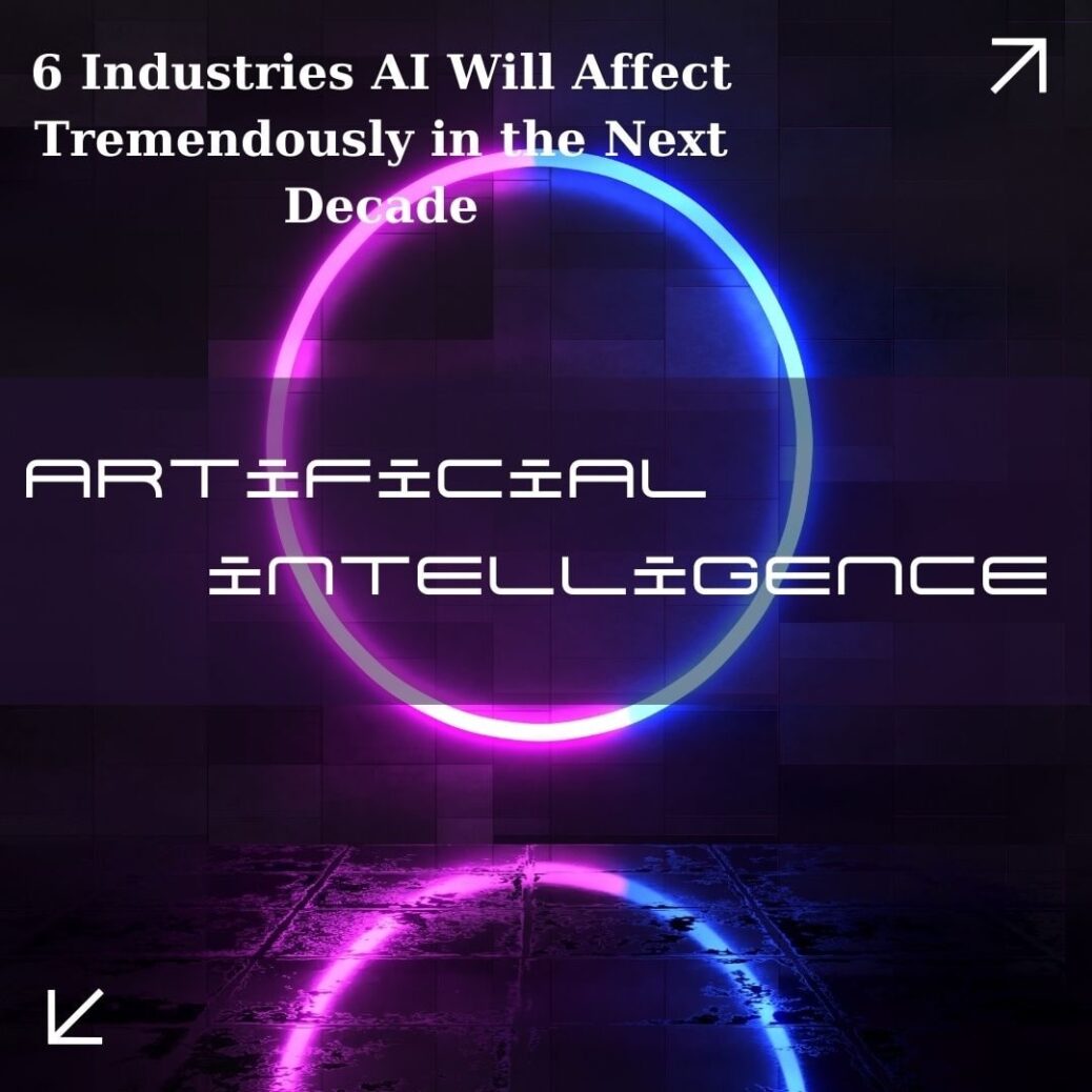 6 Industries AI Will Affect Tremendously in the Next Decade-min