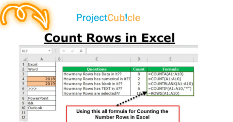 count of rows in excel