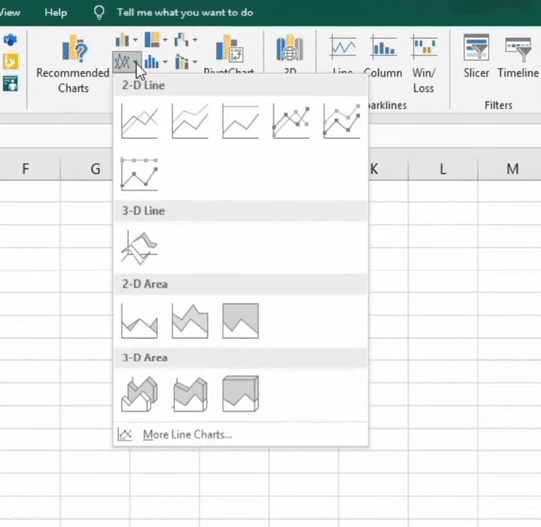 Select 2D Excel Charts
