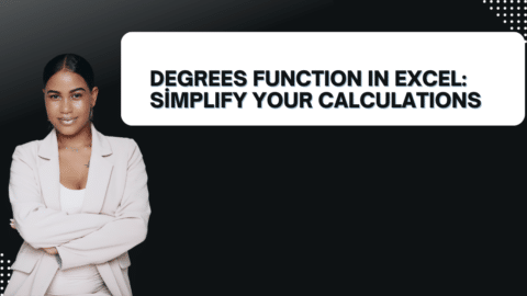 Degrees Function in Excel
