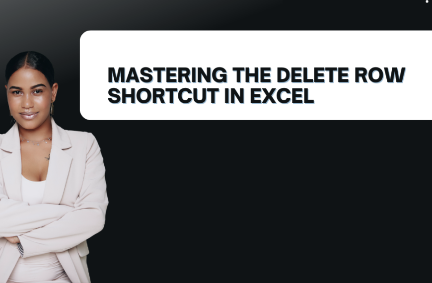 Mastering the Delete Row Shortcut in Excel