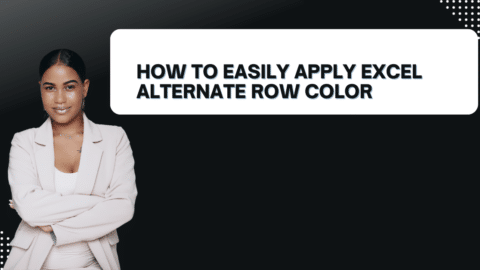 How to Easily Apply Excel Alternate Row Color 