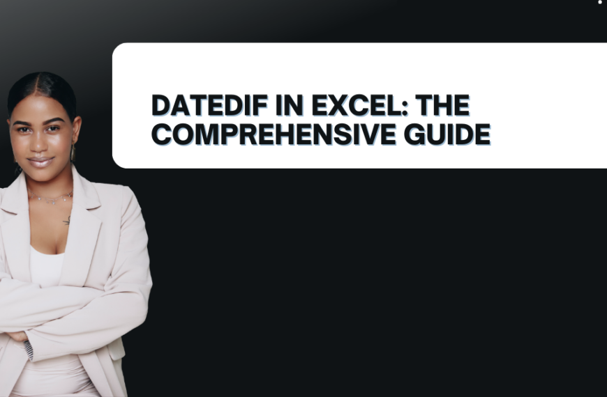 DATEDIF in Excel