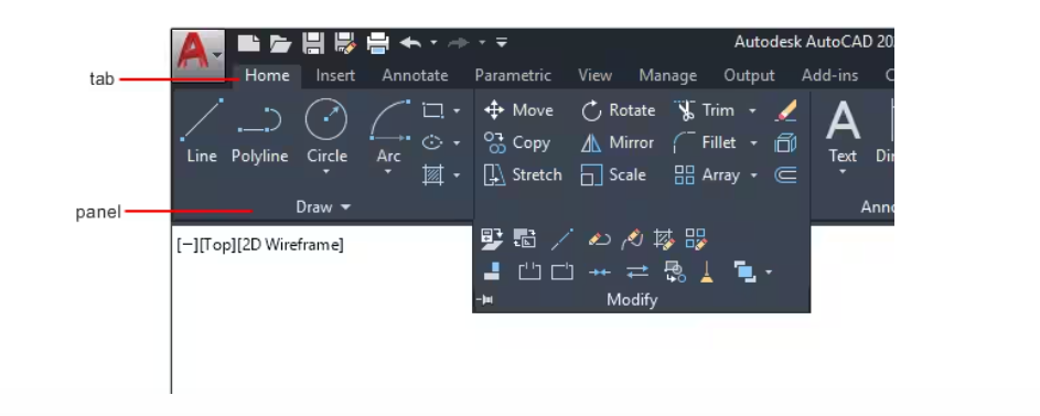 AutoCAD Interface Overview