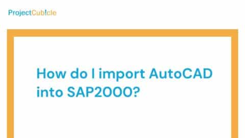 import AutoCAD into SAP2000