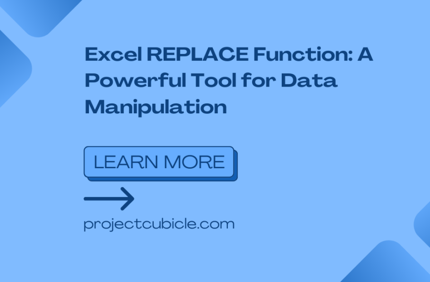 Excel REPLACE Function: A Powerful Tool for Data Manipulation